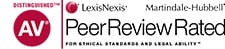 Distinguished Av Lexis Nexis Martindale-Hubbell Peer Review Rated For Ethical Standard and Legal Ability